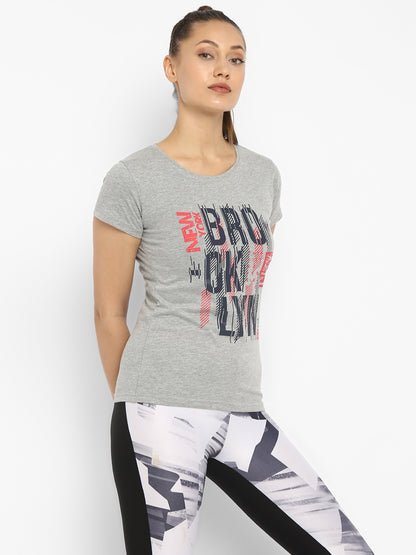 Appulse Women's Printed Sport T-Shirt | Women | Premium Cotton | Activewear | Athleisure