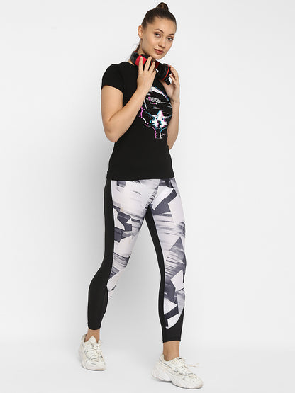 Appulse Women's Printed Sport T-Shirt | Women | Premium Cotton | Activewear | Athleisure