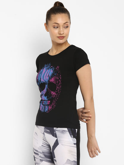 Appulse Women's Printed Sport T-Shirt | Women | Premium Cotton | Activewear | Athleisure