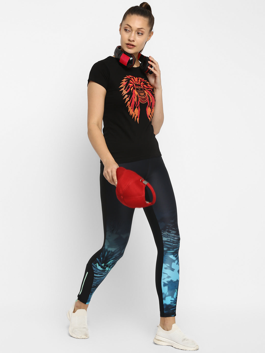 Ap'pulse Women's Printed Sport T-Shirt