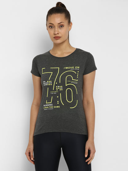 Appulse Women's Printed Sport T-Shirt | Women | Premium Cotton | Activewear | Athleisure