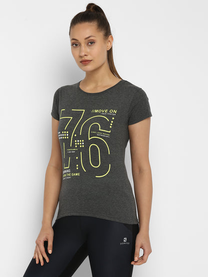 Appulse Women's Printed Sport T-Shirt | Women | Premium Cotton | Activewear | Athleisure