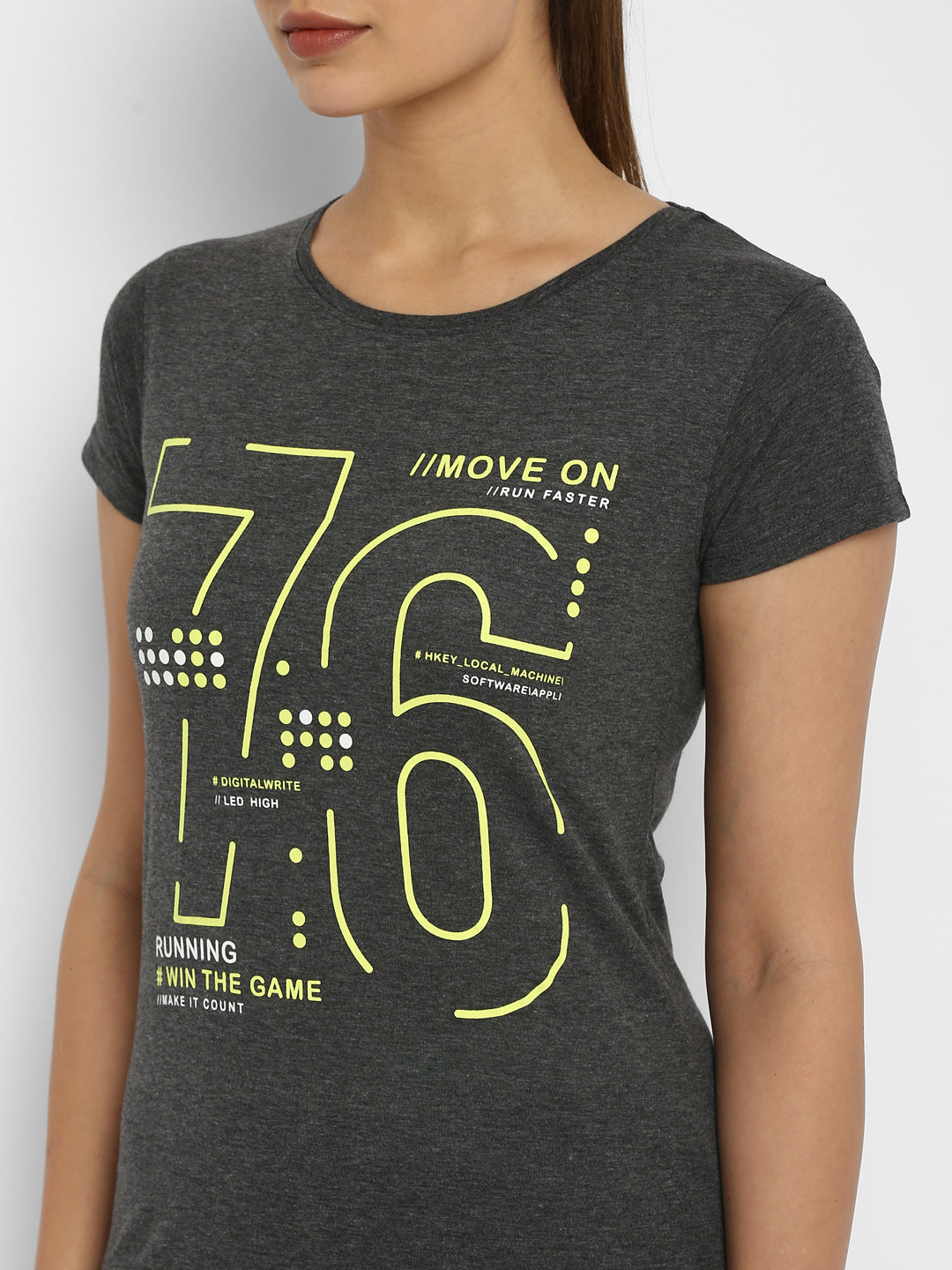 Ap'pulse Women's Printed Sport T-Shirt