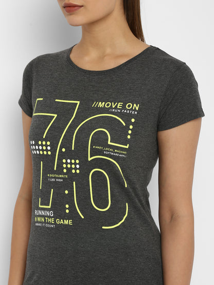 Appulse Women's Printed Sport T-Shirt | Women | Premium Cotton | Activewear | Athleisure