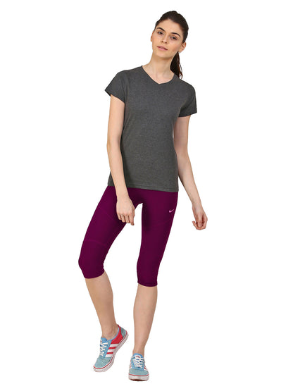 Appulse Women's Short Sleeve V neck T-Shirt | Women | Premium Cotton | Activewear | Athleisure