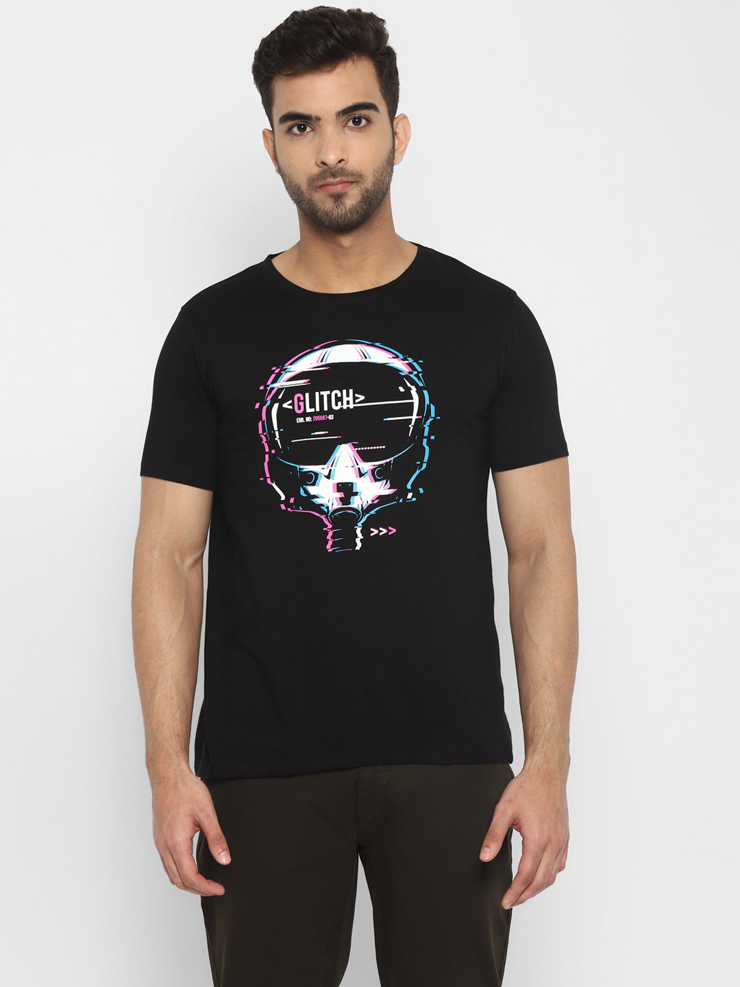 Ap'pulse Men's Short Sleeve Round Neck Printed Tshirt