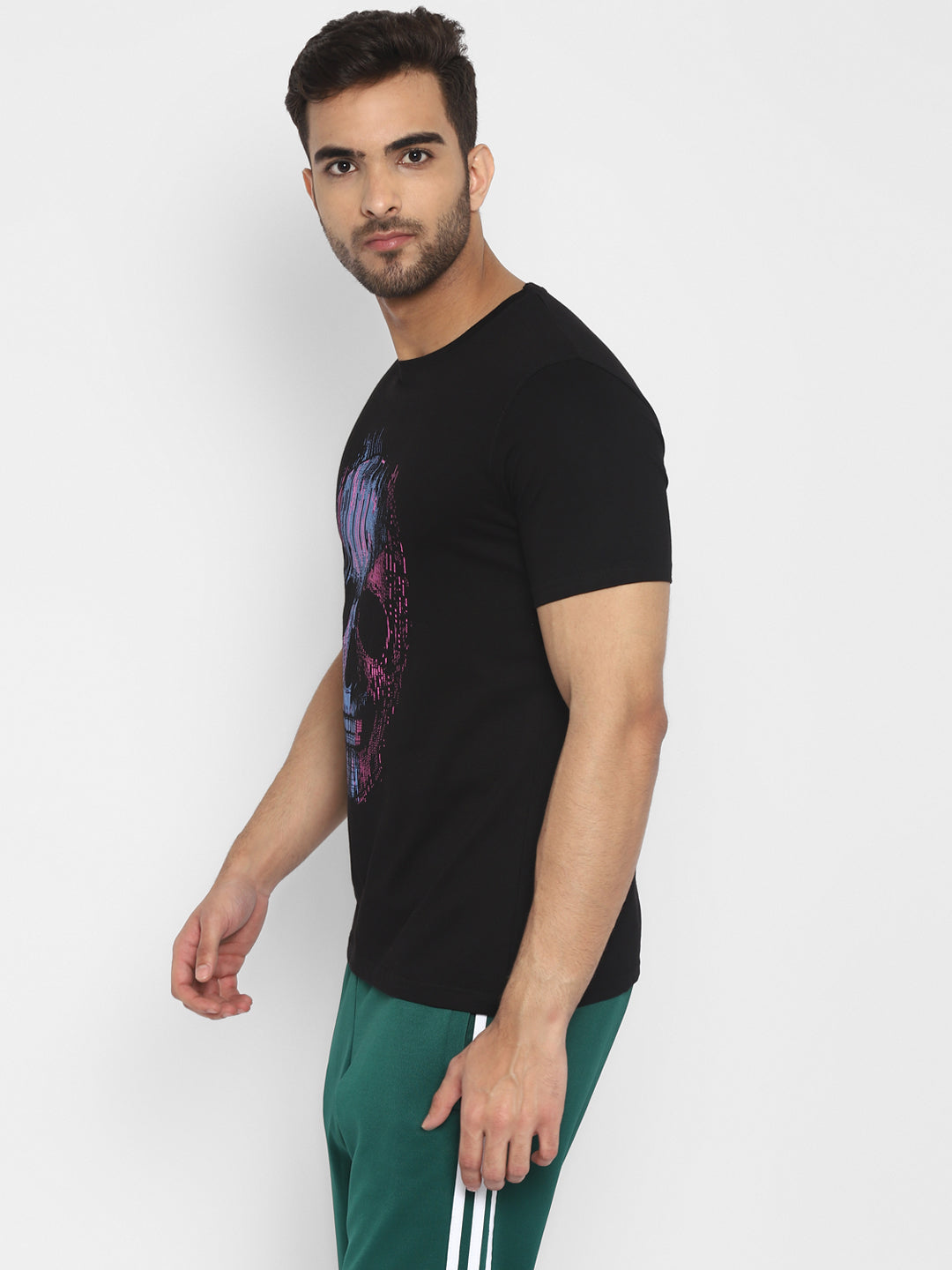 Ap'pulse Men's Short Sleeve Round Neck Printed Tshirt