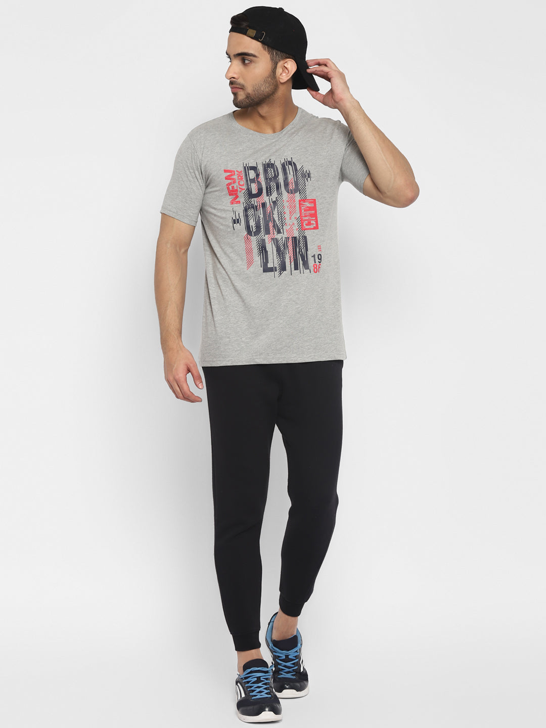 Ap'pulse Men's Short Sleeve Round Neck Printed Tshirt