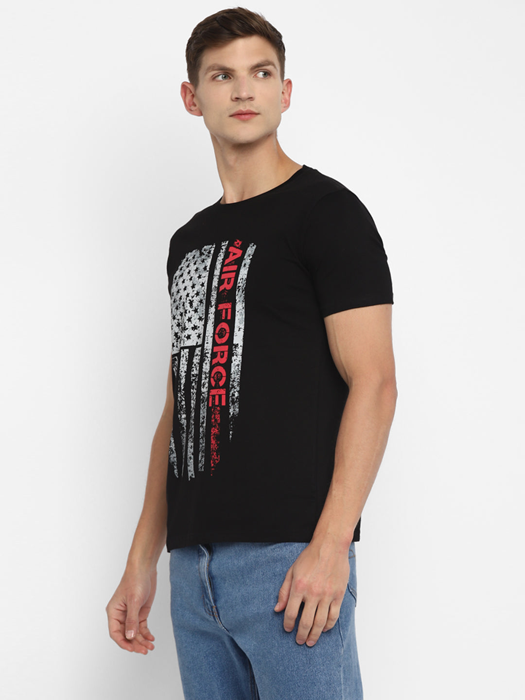 Ap'pulse Men's Short Sleeve Round Neck Printed Tshirt