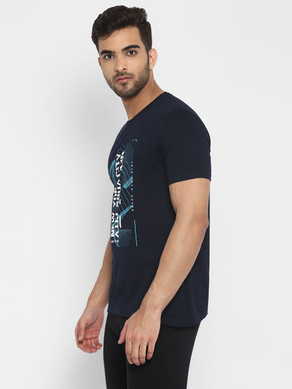 Appulse Men's Short Sleeve Round Neck Printed T-Shirt | Men | Premium Cotton | Activewear | Athleisure