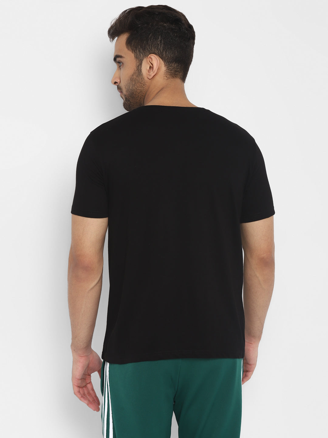 Ap'pulse Men's Short Sleeve Round Neck Printed Tshirt