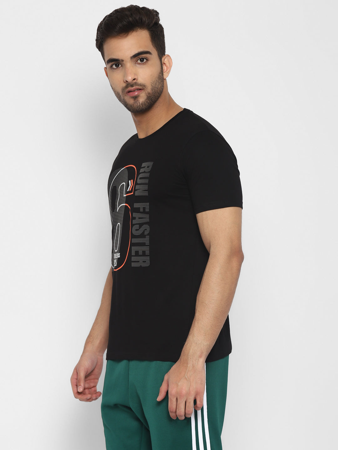 Ap'pulse Men's Short Sleeve Round Neck Printed Tshirt