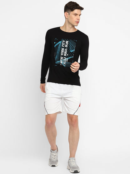 Appulse Men's Round Neck Long Sleeve Printed T-Shirt | Men | Premium Cotton | Activewear | Athleisure