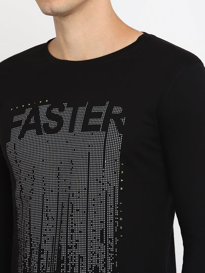 Appulse Men's Round Neck Long Sleeve Printed T-Shirt | Men | Premium Cotton | Activewear | Athleisure