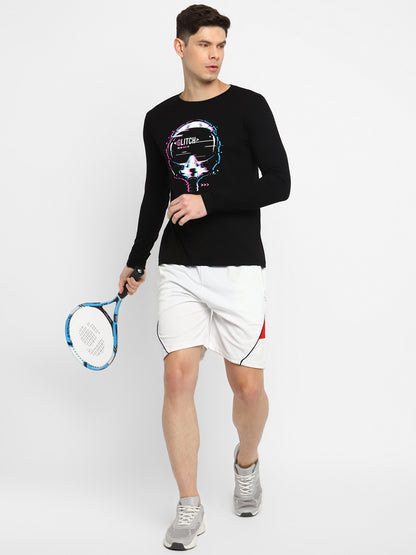 Appulse Men's Round Neck Long Sleeve Printed T-Shirt | Men | Premium Cotton | Activewear | Athleisure