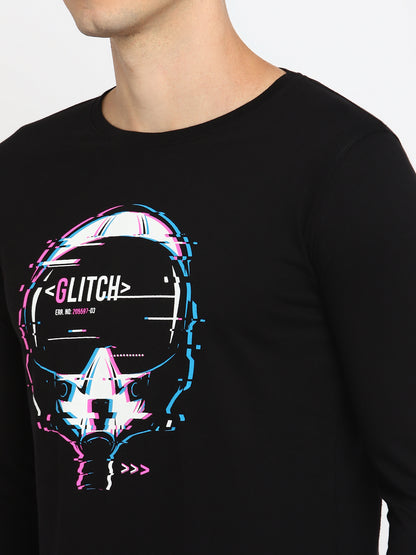 Appulse Men's Round Neck Long Sleeve Printed T-Shirt | Men | Premium Cotton | Activewear | Athleisure