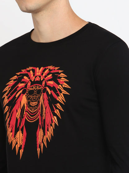 Appulse Men's Round Neck Long Sleeve Printed T-Shirt | Men | Premium Cotton | Activewear | Athleisure