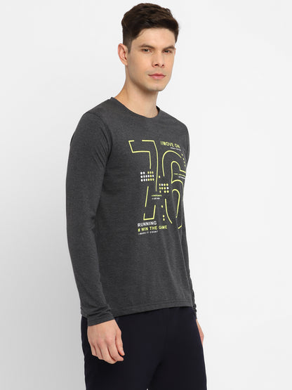 Appulse Men's Round Neck Long Sleeve Printed T-Shirt | Men | Premium Cotton | Activewear | Athleisure