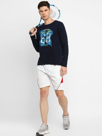 Appulse Men's Round Neck Long Sleeve Printed T-Shirt | Men | Premium Cotton | Activewear | Athleisure