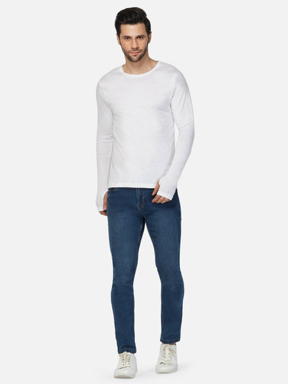Appulse Men's Round Neck Long Sleeve Thumb Hole T-Shirt | Men | Premium Cotton | Activewear | Athleisure