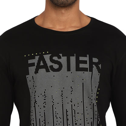 Appulse Men's Printed Long Sleeve Thumb Hole Round Neck T-Shirt | Men | Premium Cotton | Activewear | Athleisure