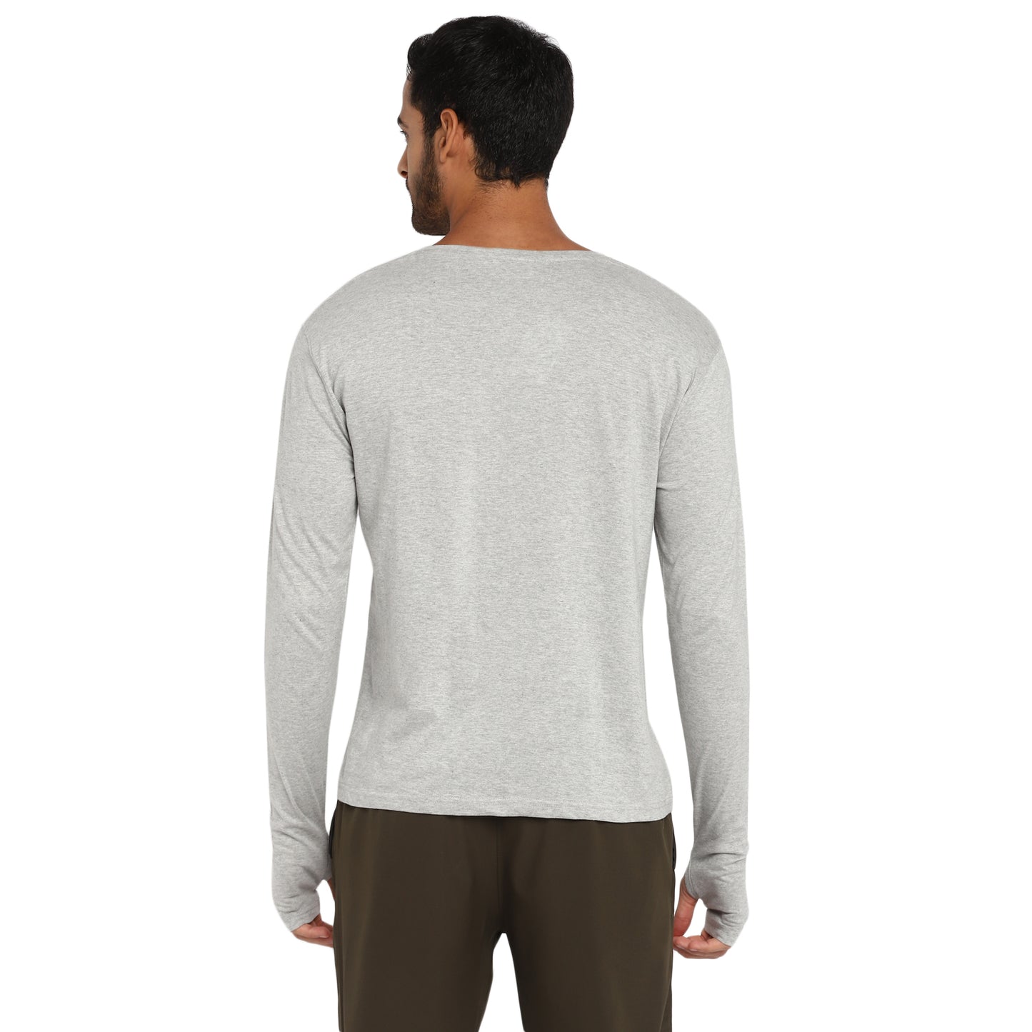 Appulse Men's Printed Long Sleeve Thumb Hole Round Neck T-Shirt | Men | Premium Cotton | Activewear | Athleisure