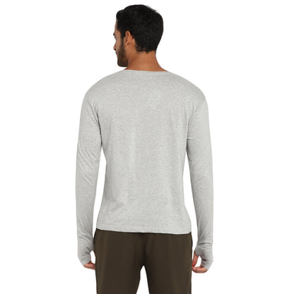Appulse Men's Printed Long Sleeve Thumb Hole Round Neck T-Shirt | Men | Premium Cotton | Activewear | Athleisure