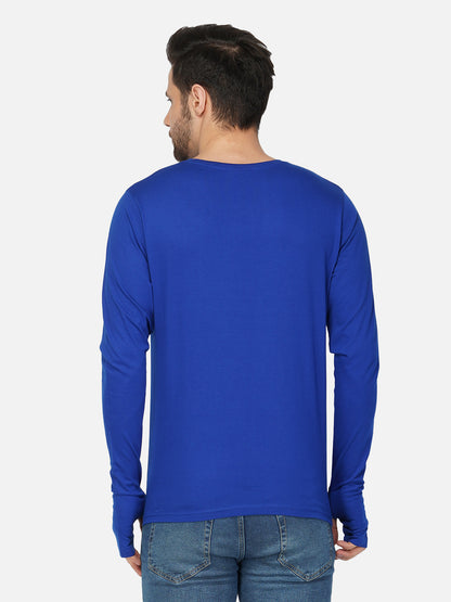 Appulse Men's Round Neck Long Sleeve Thumb Hole T-Shirt | Men | Premium Cotton | Activewear | Athleisure