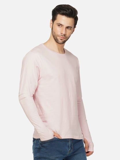 Appulse Men's Round Neck Long Sleeve Thumb Hole T-Shirt | Men | Premium Cotton | Activewear | Athleisure