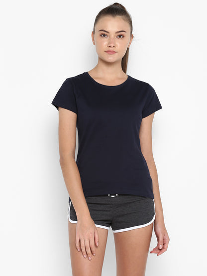 Appulse Women's Short Sleeve Round neck T-Shirt | Women | Premium Cotton | Activewear | Athleisure
