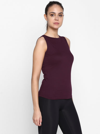 Appulse Women's Sleeveless Round neck T-Shirt | Women | Premium Cotton | Activewear | Athleisure