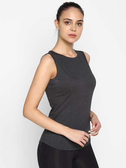 Appulse Women's Sleeveless Round neck T-Shirt | Women | Premium Cotton | Activewear | Athleisure