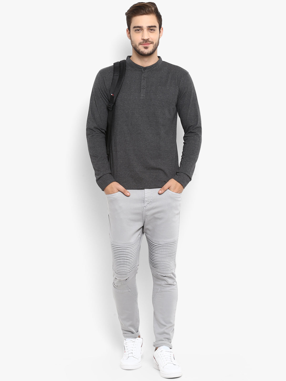 Ap'pulse Men's Madrid Polo Long Sleeve Tshirt