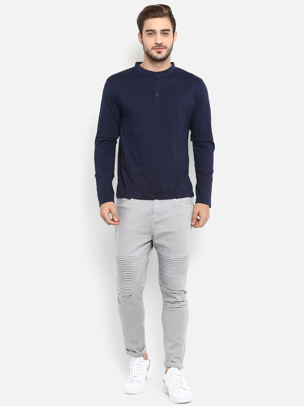 Appulse Men's Madrid Polo Long Sleeve T-Shirt | Men | Premium Cotton | Activewear | Athleisure