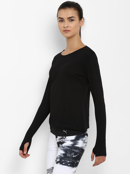 Appulse Women's Round Neck Long Sleeve Thumopen T-Shirt | Women | Premium Cotton | Activewear | Athleisure