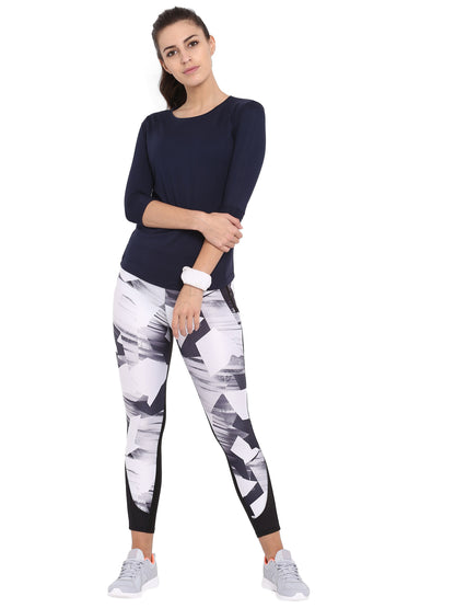Appulse Women's 3/4th sleeve Round Neck T-Shirt | Women | Premium Cotton | Activewear | Athleisure