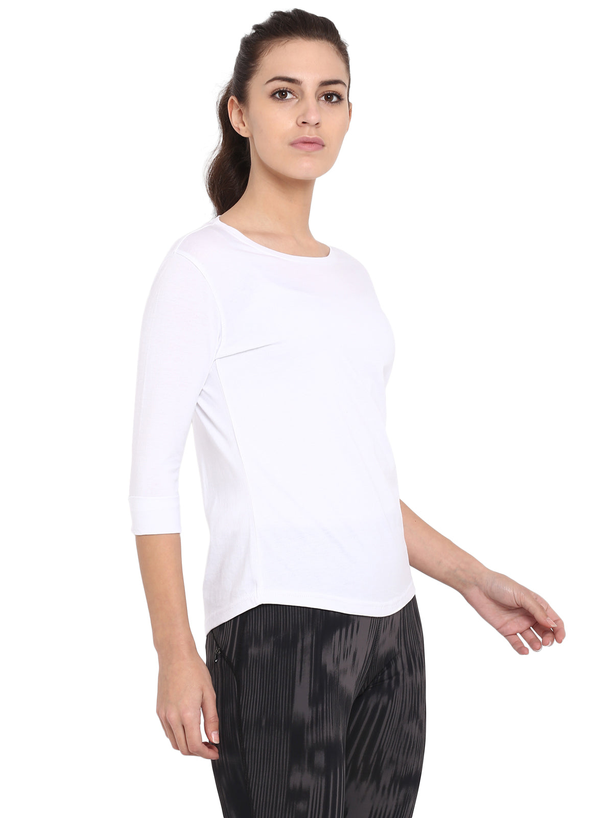 Ap'pulse Women's 3/4th sleeve Round Neck Tshirt