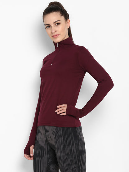 Appulse Women's Hi Neck Long Sleeve Thumb Hole T-Shirt | Women | Premium Cotton | Activewear | Athleisure