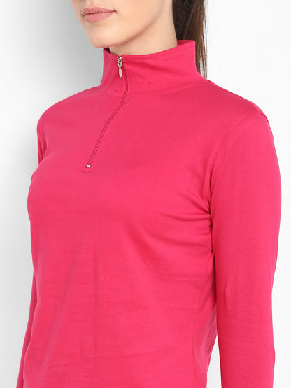 Appulse Women's Hi Neck Long Sleeve Thumb Hole T-Shirt | Women | Premium Cotton | Activewear | Athleisure