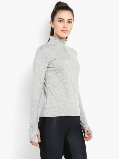 Appulse Women's Hi Neck Long Sleeve Thumb Hole T-Shirt | Women | Premium Cotton | Activewear | Athleisure