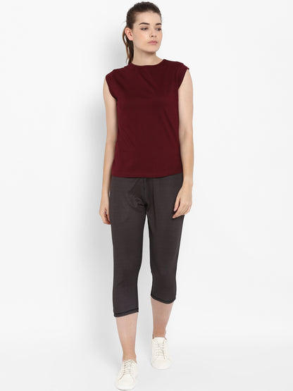 Appulse Women's Cap SleeveT-Shirt | Women | Premium Cotton | Activewear | Athleisure