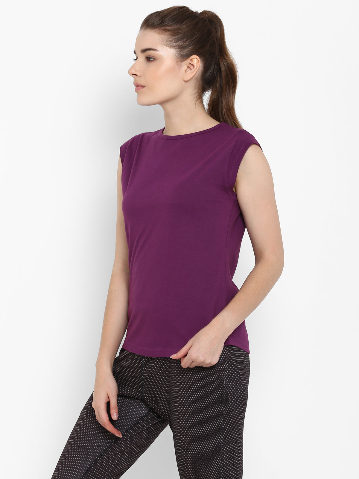 Ap'pulse Women's Cap SleeveTshirt